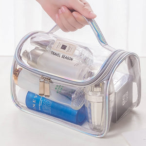 Fashion Transparent Travel Organizer Clear Makeup Bag Beautician Cosmetic Bag Beauty Case Toiletry Bag Make Up Pouch Wash Bags