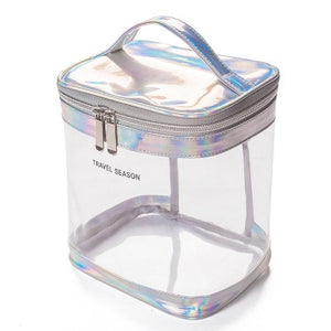 Fashion Transparent Travel Organizer Clear Makeup Bag Beautician Cosmetic Bag Beauty Case Toiletry Bag Make Up Pouch Wash Bags