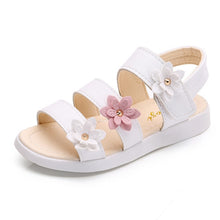 Load image into Gallery viewer, Beautiful Flower Girl Summer Sandals Kids Soft Flat  Princess Children&#39;S Beach Shoes For Little Girl 3 4 5 6 7 8 9 10 11 12 Year
