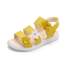 Load image into Gallery viewer, Beautiful Flower Girl Summer Sandals Kids Soft Flat  Princess Children&#39;S Beach Shoes For Little Girl 3 4 5 6 7 8 9 10 11 12 Year
