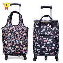 Load image into Gallery viewer, Travel Suitcase Bag,Cabin Luggage,Oxford cloth Handbag with wheel ,Grocery shopping cart,52*35*18 cm Rolling Trolley
