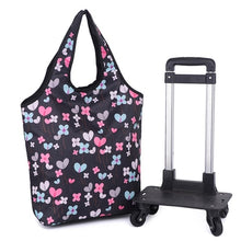 Load image into Gallery viewer, Travel Suitcase Bag,Cabin Luggage,Oxford cloth Handbag with wheel ,Grocery shopping cart,52*35*18 cm Rolling Trolley
