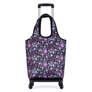 Travel Suitcase Bag,Cabin Luggage,Oxford cloth Handbag with wheel ,Grocery shopping cart,52*35*18 cm Rolling Trolley