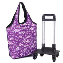 Load image into Gallery viewer, Travel Suitcase Bag,Cabin Luggage,Oxford cloth Handbag with wheel ,Grocery shopping cart,52*35*18 cm Rolling Trolley
