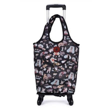 Load image into Gallery viewer, Travel Suitcase Bag,Cabin Luggage,Oxford cloth Handbag with wheel ,Grocery shopping cart,52*35*18 cm Rolling Trolley
