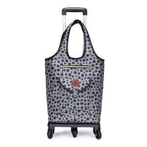 Travel Suitcase Bag,Cabin Luggage,Oxford cloth Handbag with wheel ,Grocery shopping cart,52*35*18 cm Rolling Trolley