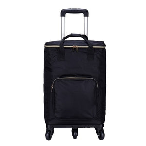 Travel Suitcase Bag,Cabin Luggage,Oxford cloth Handbag with wheel ,Grocery shopping cart,52*35*18 cm Rolling Trolley