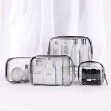 Load image into Gallery viewer, Transparent PVC Bags Travel Organizer Clear Makeup Bag Beautician Cosmetic Bag Beauty Case Toiletry Bag Make Up Pouch Wash Bags
