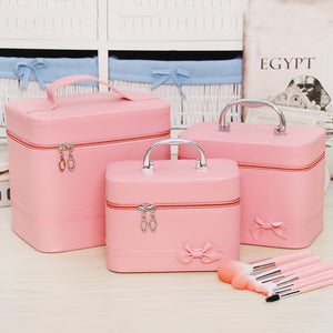 Professional Cosmetic Bag Portable Large Capacity Manicure Beauty Storage Box Cosmetic Case Waterproof Lovely The New MakeUp Bag