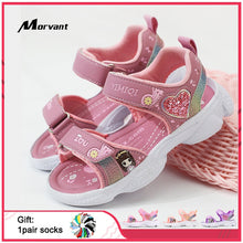 Load image into Gallery viewer, Kids Sandals Soft Princess Sandals Lightweight Shining Print Baby Girls Shoes Comfortable Summer Kids Sandal
