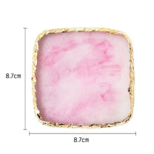 Load image into Gallery viewer, Resin Jewelry Display Plate Necklace Ring Earrings Painted Tray Jewelry Holder Organizer Home Decoration
